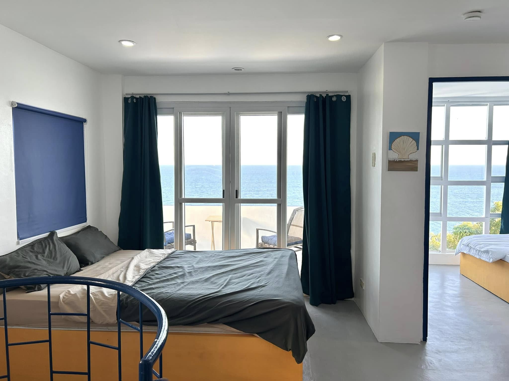 Big Villa bedroom with sea-facing window